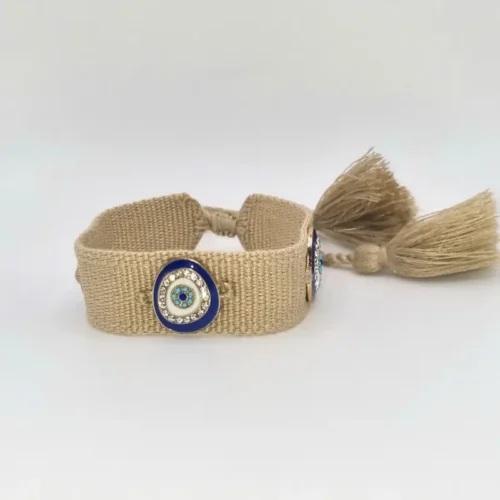 pulsera tela ojo turco